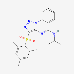 molecular formula C21H23N5O2S B2470941 PSTQ类似物，3{10,3} CAS No. 904575-45-7