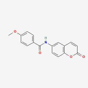 molecular formula C17H13NO4 B2470942 4-methoxy-N-(2-oxo-2H-chromen-6-yl)benzamide CAS No. 797777-77-6