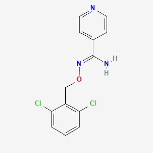 molecular formula C13H11Cl2N3O B2470962 N'-[(2,6-dichlorophenyl)methoxy]pyridine-4-carboximidamide CAS No. 338418-02-3