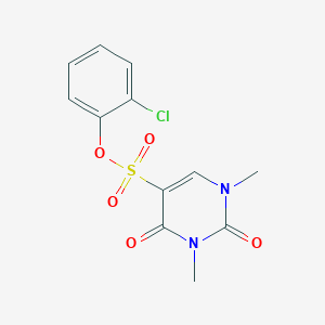 molecular formula C12H11ClN2O5S B2470969 (2-Chlorophenyl) 1,3-dimethyl-2,4-dioxopyrimidine-5-sulfonate CAS No. 869070-67-7