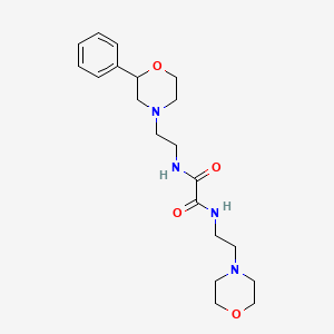 molecular formula C20H30N4O4 B2470970 N1-(2-吗啉基乙基)-N2-(2-(2-苯基吗啉基)乙基)草酰胺 CAS No. 953940-79-9