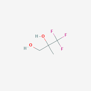 molecular formula C4H7F3O2 B2470992 3,3,3-Trifluoro-2-methylpropane-1,2-diol CAS No. 101055-10-1