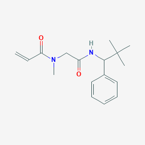 N-[2-[(2,2-Dimethyl-1-phenylpropyl)amino]-2-oxoethyl]-N-methylprop-2-enamide