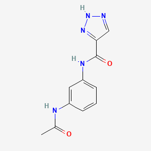 N-[3-(acetylamino)phenyl]-1H-1,2,3-triazole-5-carboxamide