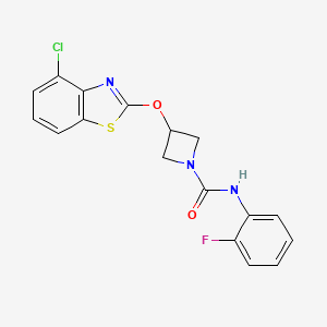 3-((4-chlorobenzo[d]thiazol-2-yl)oxy)-N-(2-fluorophenyl)azetidine-1-carboxamide