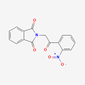 molecular formula C16H10N2O5 B2471021 N-(2-Nitrophenacyl)phthalimide CAS No. 861379-38-6