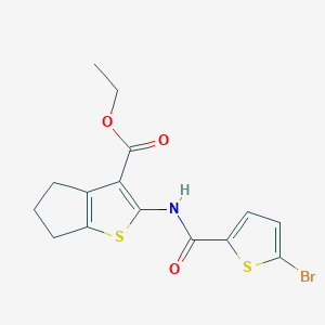 ethyl 2-(5-bromothiophene-2-carboxamido)-5,6-dihydro-4H-cyclopenta[b]thiophene-3-carboxylate