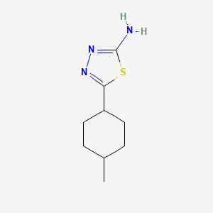 molecular formula C9H15N3S B2471063 5-(4-Methylcyclohexyl)-1,3,4-thiadiazol-2-amine CAS No. 1558484-55-1