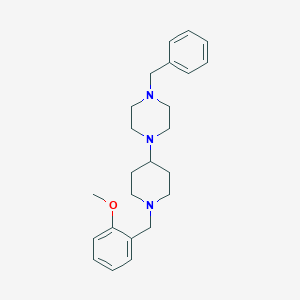 molecular formula C24H33N3O B247107 1-Benzyl-4-[1-(2-methoxybenzyl)-4-piperidinyl]piperazine 