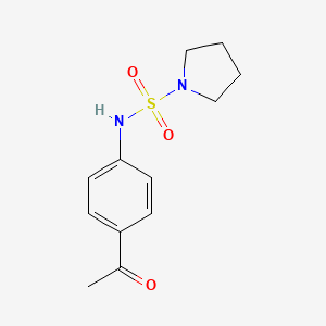molecular formula C12H16N2O3S B2471073 N-(4-acetylphenyl)pyrrolidine-1-sulfonamide CAS No. 941912-79-4