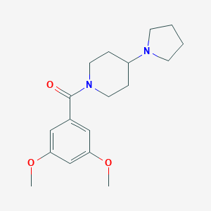 1-(3,5-Dimethoxybenzoyl)-4-(1-pyrrolidinyl)piperidine