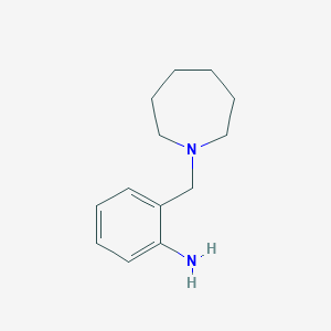 molecular formula C13H20N2 B2471082 2-Azepan-1-ylmethyl-phenylamine CAS No. 19668-00-9