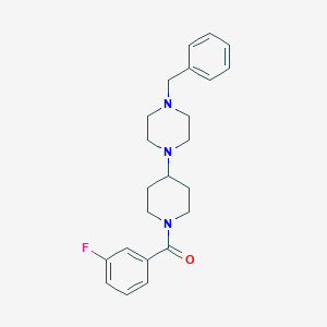 molecular formula C23H28FN3O B247110 1-Benzyl-4-[1-(3-fluorobenzoyl)-4-piperidinyl]piperazine 