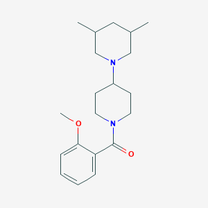 molecular formula C20H30N2O2 B247111 3',5'-Dimethyl-1-(2-methoxybenzoyl)-4,1'-bipiperidine 