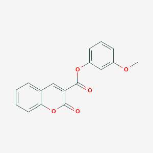 molecular formula C17H12O5 B2471115 3-methoxyphenyl 2-oxo-2H-chromene-3-carboxylate CAS No. 324066-41-3