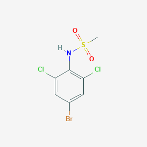 molecular formula C7H6BrCl2NO2S B2471126 N-(4-溴-2,6-二氯苯基)甲磺酰胺 CAS No. 1339325-56-2