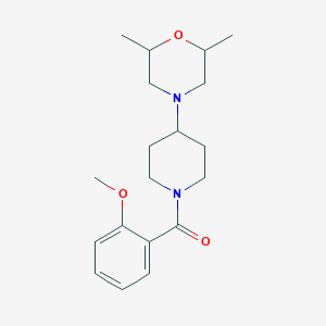 [4-(2,6-Dimethylmorpholin-4-yl)piperidin-1-yl]-(2-methoxyphenyl)methanone