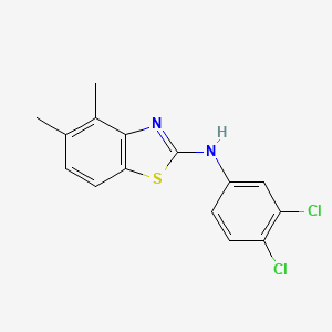 molecular formula C15H12Cl2N2S B2471134 N-(3,4-Dichlorphenyl)-4,5-dimethyl-1,3-benzothiazol-2-amin CAS No. 731779-03-6