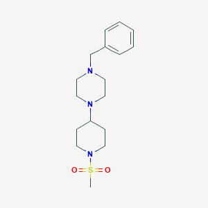 molecular formula C17H27N3O2S B247114 1-Benzyl-4-[1-(methylsulfonyl)-4-piperidinyl]piperazine 