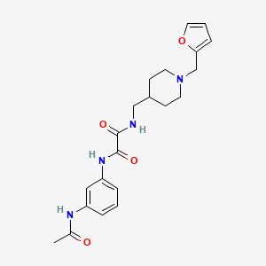 N1-(3-acetamidophenyl)-N2-((1-(furan-2-ylmethyl)piperidin-4-yl)methyl)oxalamide