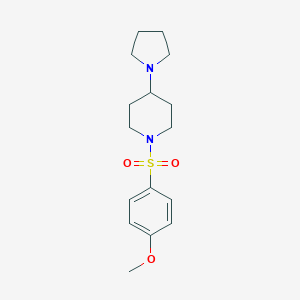 molecular formula C16H24N2O3S B247115 1-[(4-Methoxyphenyl)sulfonyl]-4-(pyrrolidin-1-yl)piperidine 