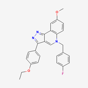 3-(4-ethoxyphenyl)-5-(4-fluorobenzyl)-8-methoxy-5H-pyrazolo[4,3-c]quinoline
