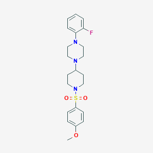 1-(2-Fluorophenyl)-4-{1-[(4-methoxyphenyl)sulfonyl]-4-piperidinyl}piperazine