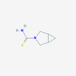 molecular formula C6H10N2S B2471169 3-Azabicyclo[3.1.0]hexane-3-carbothioamide CAS No. 1854630-38-8