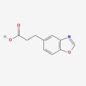 molecular formula C10H9NO3 B2471171 3-(1,3-苯并噁唑-5-基)丙酸 CAS No. 1181266-63-6