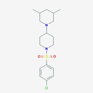 1'-[(4-Chlorophenyl)sulfonyl]-3,5-dimethyl-1,4'-bipiperidine