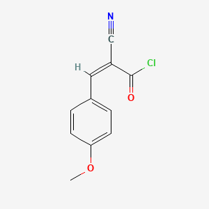 molecular formula C11H8ClNO2 B2471231 (2Z)-2-cyano-3-(4-methoxyphenyl)prop-2-enoyl chloride CAS No. 1089305-25-8