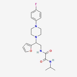 N1-(2-(4-(4-fluorophenyl)piperazin-1-yl)-2-(furan-2-yl)ethyl)-N2-isopropyloxalamide