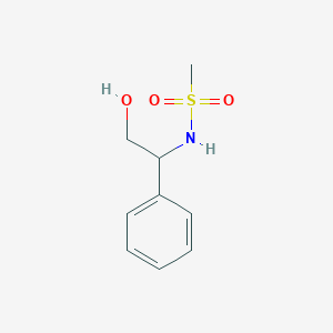 molecular formula C9H13NO3S B2471246 N-(2-hydroxy-1-phenylethyl)methanesulfonamide CAS No. 1181561-26-1