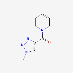 molecular formula C9H12N4O B2471261 3,6-Dihydro-2H-pyridin-1-yl-(1-methyltriazol-4-yl)methanone CAS No. 2309232-89-9