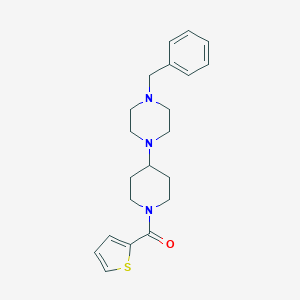 molecular formula C21H27N3OS B247129 1-Benzyl-4-[1-(2-thienylcarbonyl)-4-piperidinyl]piperazine 