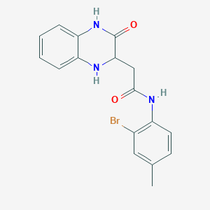 molecular formula C17H16BrN3O2 B2471290 N-(2-溴-4-甲基苯基)-2-(3-氧代-1,2,3,4-四氢喹喔啉-2-基)乙酰胺 CAS No. 1008462-59-6