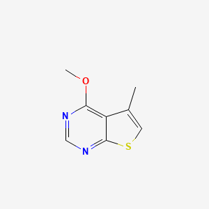 molecular formula C8H8N2OS B2471298 4-Methoxy-5-methylthieno[2,3-d]pyrimidine CAS No. 19673-95-1