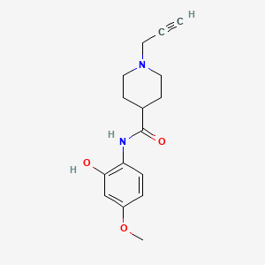 molecular formula C16H20N2O3 B2471305 N-(2-hydroxy-4-methoxyphenyl)-1-(prop-2-yn-1-yl)piperidine-4-carboxamide CAS No. 1798750-18-1