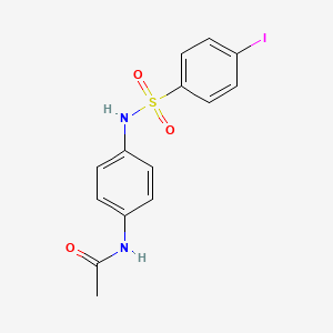 molecular formula C14H13IN2O3S B2471319 N-[4-[(4-碘苯基)磺酰胺基]苯基]乙酰胺 CAS No. 723742-71-0