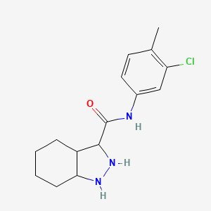 molecular formula C15H12ClN3O B2471327 N-(3-氯-4-甲基苯基)-2,3,3a,4,5,6,7,7a-八氢-1H-吲唑-3-甲酰胺 CAS No. 953222-90-7