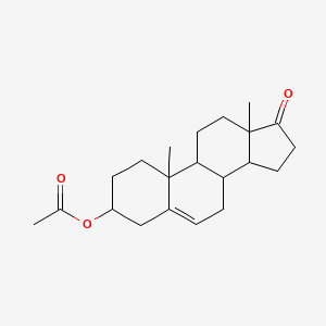 molecular formula C21H30O3 B2471328 17-Oxoandrost-5-en-3-yl acetate CAS No. 104597-49-1; 853-23-6