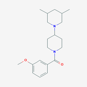 molecular formula C20H30N2O2 B247134 3',5'-Dimethyl-1-(3-methoxybenzoyl)-4,1'-bipiperidine 