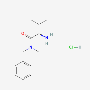 molecular formula C14H23ClN2O B2471348 (2S)-2-氨基-N-苄基-N,3-二甲基戊酰胺盐酸盐 CAS No. 1423017-81-5