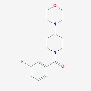 molecular formula C16H21FN2O2 B247135 (3-Fluorophenyl)[4-(morpholin-4-yl)piperidin-1-yl]methanone 