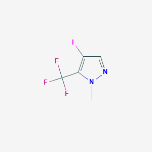 molecular formula C5H4F3IN2 B2471364 4-碘-1-甲基-5-(三氟甲基)-1H-吡唑 CAS No. 1443279-46-6