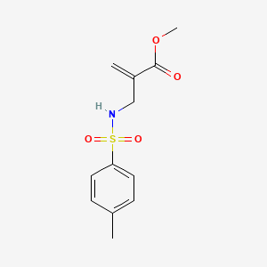 molecular formula C12H15NO4S B2471368 Methyl 2-((4-methylphenylsulfonamido)methyl)acrylate CAS No. 1467725-31-0