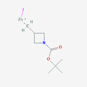 molecular formula C9H16INO2Zn B2471374 CC(C)(C)OC(=O)N1CC(C[Zn]I)C1 CAS No. 1236862-60-4
