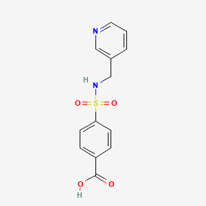 molecular formula C13H12N2O4S B2471396 4-[(Pyridin-3-ylmethyl)-sulfamoyl]-benzoic acid CAS No. 325851-07-8