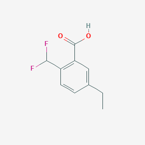molecular formula C10H10F2O2 B2471399 2-(Difluoromethyl)-5-ethylbenzoic acid CAS No. 2248331-66-8