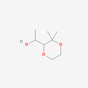 molecular formula C8H16O3 B2471443 1-(3,3-Dimethyl-1,4-dioxan-2-yl)ethanol CAS No. 2567496-61-9